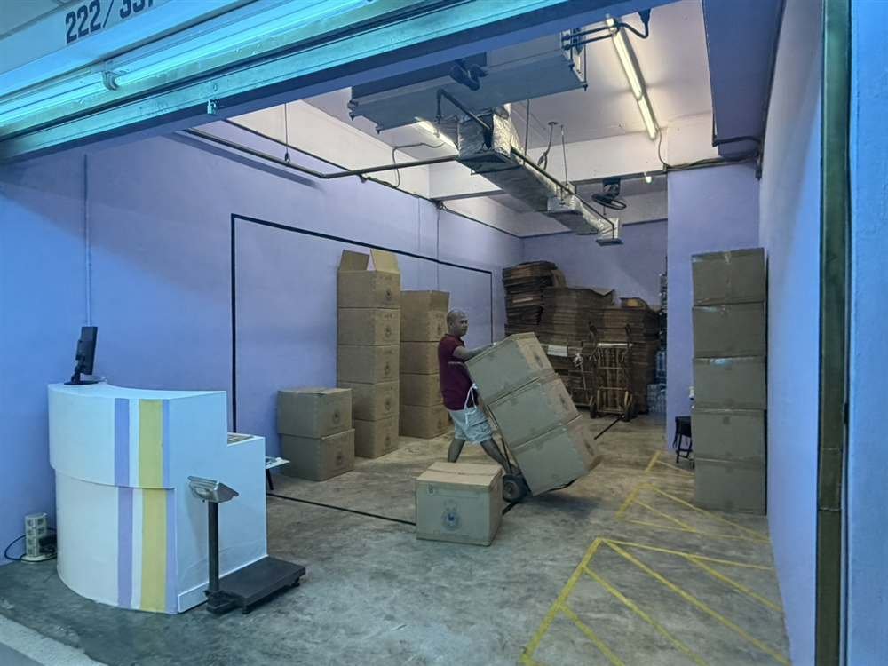 Preparing shipments in our warehouse